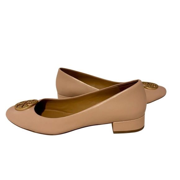 Tory Burch Women's Light Pink Shoes with Gold Logo | Excellent Used Condition - Picture 1 of 8